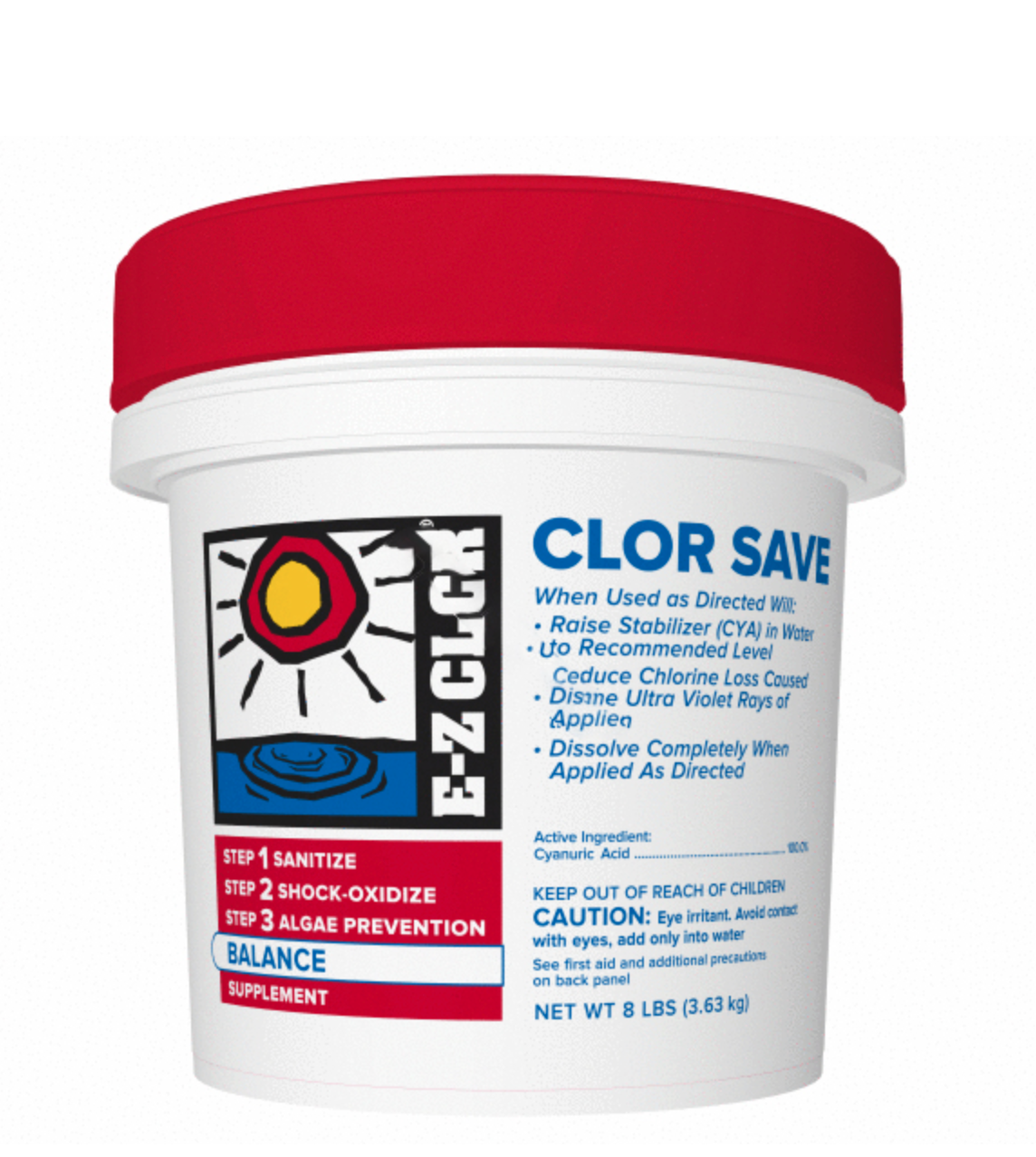 EZ-CLOR O2 Shock Non-chlorine (50-1129 E-z Clor 1#) — Quik-n-Ez